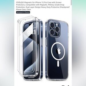 Apple iPhone 15 Pro MagSafe Case - Clear Black